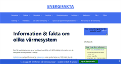 Desktop Screenshot of energifakta.nu